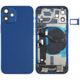 Battery Back Cover Assembly (with Side Keys & Speaker Ringer Buzzer & Motor & Camera Lens & Card Tray & Power Button + Volume Button + Charging Port & Wireless Charging Module) for iPhone 12 Mini(Blue) - Back Cover by PMC TechLife | Online Shopping South Africa | PMC TechLife