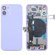 Battery Back Cover Assembly (with Side Keys & Speaker Ringer Buzzer & Motor & Camera Lens & Card Tray & Power Button + Volume Button + Charging Port & Wireless Charging Module) for iPhone 12 Mini(Purple) - Back Cover by PMC TechLife | Online Shopping South Africa | PMC TechLife
