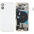 Battery Back Cover Assembly (with Side Keys & Speaker Ringer Buzzer & Motor & Camera Lens & Card Tray & Power Button + Volume Button + Charging Port & Wireless Charging Module) for iPhone 12 Mini(White) - Back Cover by PMC TechLife | Online Shopping South Africa | PMC TechLife