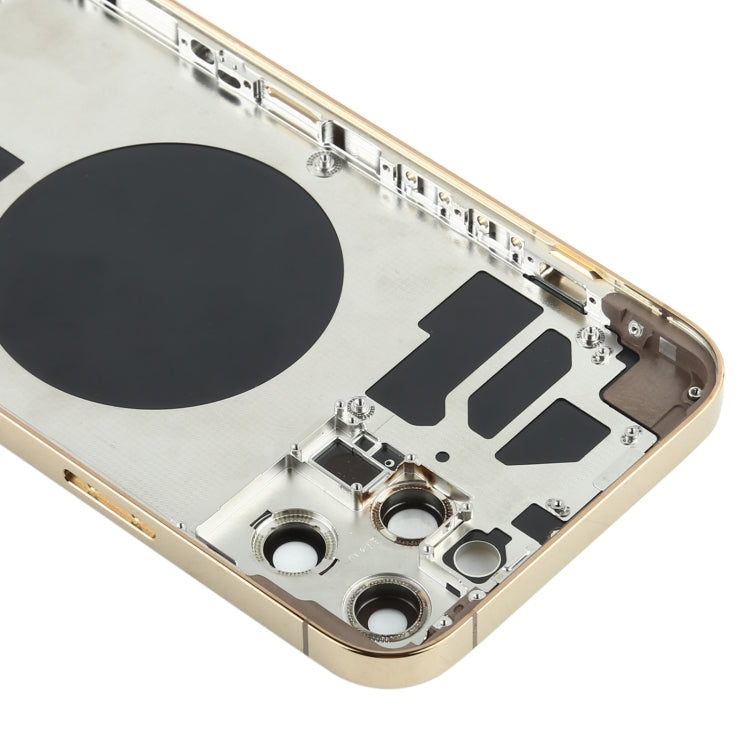 Back Housing Cover with SIM Card Tray & Side keys & Camera Lens for iPhone 12 Pro Max(Gold) - Back Cover by PMC TechLife | Online Shopping South Africa | PMC TechLife