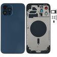 Back Housing Cover with SIM Card Tray & Side keys & Camera Lens for iPhone 12 Pro Max(Blue) - Back Cover by PMC TechLife | Online Shopping South Africa | PMC TechLife