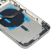 Battery Back Cover (with Side Keys & Card Tray & Power + Volume Flex Cable & Wireless Charging Module) for iPhone 12 Pro Max(Black)