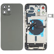 Battery Back Cover Assembly (with Side Keys & Speaker Ringer Buzzer & Motor & Camera Lens & Card Tray & Power Button + Volume Button + Charging Port & Wireless Charging Module) for iPhone 12 Pro Max(Black) - free shipping - PMC TechLife - Order now!