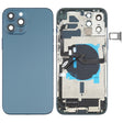 Battery Back Cover Assembly (with Side Keys & Speaker Ringer Buzzer & Motor & Camera Lens & Card Tray & Power Button + Volume Button + Charging Port & Wireless Charging Module) for iPhone 12 Pro Max(Blue) - Back Cover by PMC TechLife | Online Shopping South Africa | PMC TechLife | Buy Now Pay Later Mobicred