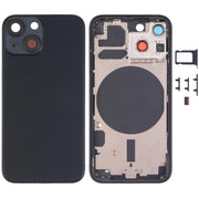 Back Housing Cover with SIM Card Tray & Side  Keys & Camera Lens for iPhone 13 Mini(Black)