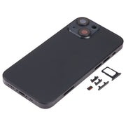 Back Housing Cover with SIM Card Tray & Side  Keys & Camera Lens for iPhone 13 Mini(Black)