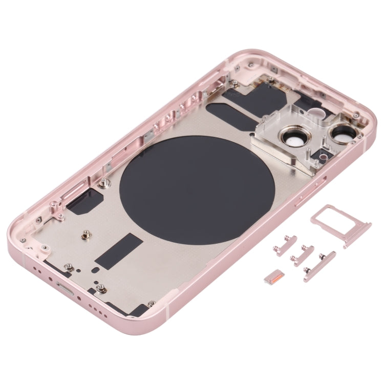 Back Housing Cover with SIM Card Tray & Side  Keys & Camera Lens for iPhone 13 Mini(Gold)