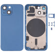 Back Housing Cover with SIM Card Tray & Side  Keys & Camera Lens for iPhone 13 Mini(Blue) - Back Cover by PMC TechLife | Online Shopping South Africa | PMC TechLife