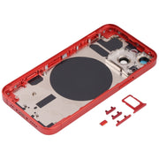 Back Housing Cover with SIM Card Tray & Side  Keys & Camera Lens for iPhone 13 Mini(Red)