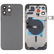 For iPhone 13 Pro Max Battery Back Cover with Side Keys & Card Tray & Power + Volume Flex Cable & Wireless Charging Module(Black) - Back Cover by PMC TechLife | Online Shopping South Africa | PMC TechLife | Buy Now Pay Later Mobicred
