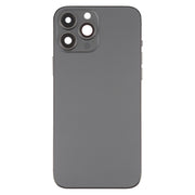 For iPhone 13 Pro Max Battery Back Cover with Side Keys & Card Tray & Power + Volume Flex Cable & Wireless Charging Module(Black)