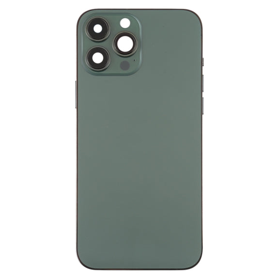 For iPhone 13 Pro Max Battery Back Cover with Side Keys & Card Tray & Power + Volume Flex Cable & Wireless Charging Module(Green)