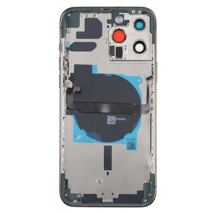 For iPhone 13 Pro Max Battery Back Cover with Side Keys & Card Tray & Power + Volume Flex Cable & Wireless Charging Module(Green)
