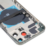 For iPhone 13 Pro Max Battery Back Cover with Side Keys & Card Tray & Power + Volume Flex Cable & Wireless Charging Module(Green)