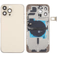 For iPhone 13 Pro Max Battery Back Cover with Side Keys & Card Tray & Power + Volume Flex Cable & Wireless Charging Module(Gold) - Back Cover by PMC TechLife | Online Shopping South Africa | PMC TechLife | Buy Now Pay Later Mobicred