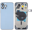 For iPhone 13 Pro Max Battery Back Cover with Side Keys & Card Tray & Power + Volume Flex Cable & Wireless Charging Module(Blue) - free shipping - PMC TechLife - Order now!