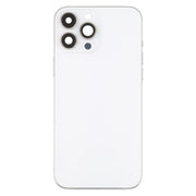 For iPhone 13 Pro Max Battery Back Cover with Side Keys & Card Tray & Power + Volume Flex Cable & Wireless Charging Module(White)