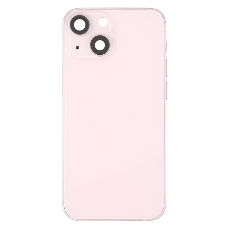 For iPhone 13 mini Battery Back Cover with Side Keys & Card Tray & Power + Volume Flex Cable & Wireless Charging Module(Pink) - Back Cover by PMC TechLife | Online Shopping South Africa | PMC TechLife