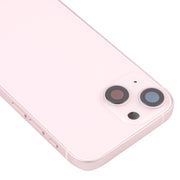 For iPhone 13 mini Battery Back Cover with Side Keys & Card Tray & Power + Volume Flex Cable & Wireless Charging Module(Pink)