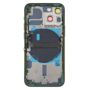 For iPhone 13 mini Battery Back Cover with Side Keys & Card Tray & Power + Volume Flex Cable & Wireless Charging Module(Green)