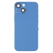 For iPhone 13 mini Battery Back Cover with Side Keys & Card Tray & Power + Volume Flex Cable & Wireless Charging Module(Blue)