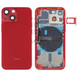For iPhone 13 mini Battery Back Cover with Side Keys & Card Tray & Power + Volume Flex Cable & Wireless Charging Module(Red) - Back Cover by PMC TechLife | Online Shopping South Africa | PMC TechLife