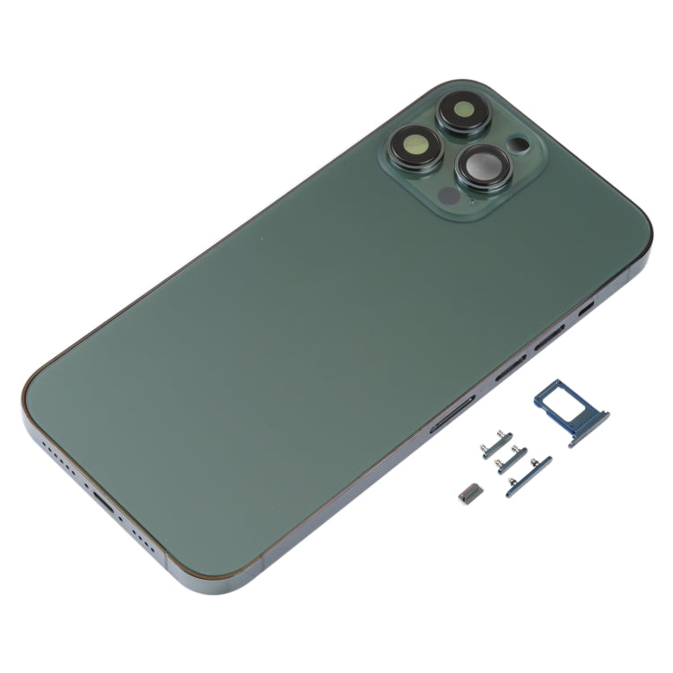 Back Housing Cover with SIM Card Tray & Side  Keys & Camera Lens for iPhone 13 Pro Max(Green) - free shipping - PMC TechLife - Order now!