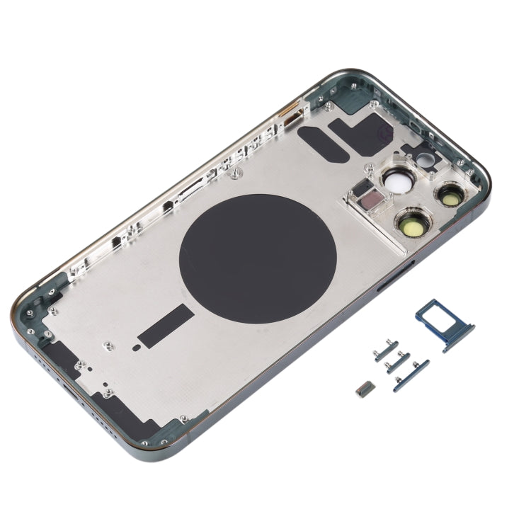 Back Housing Cover with SIM Card Tray & Side  Keys & Camera Lens for iPhone 13 Pro Max(Green)