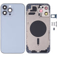 Back Housing Cover with SIM Card Tray & Side  Keys & Camera Lens for iPhone 13 Pro Max(Blue) - Back Cover by PMC TechLife | Online Shopping South Africa | PMC TechLife