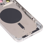 Back Housing Cover with SIM Card Tray & Side  Keys & Camera Lens for iPhone 13 Pro Max(White)
