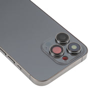 For iPhone 13 Pro Battery Back Cover with Side Keys & Card Tray & Power + Volume Flex Cable & Wireless Charging Module(Black)