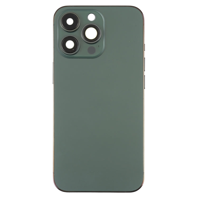 For iPhone 13 Pro Battery Back Cover with Side Keys & Card Tray & Power + Volume Flex Cable & Wireless Charging Module(Green)