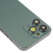 For iPhone 13 Pro Battery Back Cover with Side Keys & Card Tray & Power + Volume Flex Cable & Wireless Charging Module(Green)