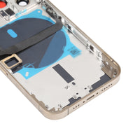 For iPhone 13 Pro Battery Back Cover with Side Keys & Card Tray & Power + Volume Flex Cable & Wireless Charging Module(Gold)