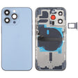 For iPhone 13 Pro Battery Back Cover with Side Keys & Card Tray & Power + Volume Flex Cable & Wireless Charging Module(Blue) - Back Cover by PMC TechLife | Online Shopping South Africa | PMC TechLife | Buy Now Pay Later Mobicred