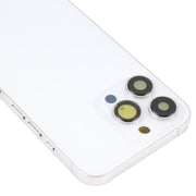 For iPhone 13 Pro Battery Back Cover with Side Keys & Card Tray & Power + Volume Flex Cable & Wireless Charging Module(White)