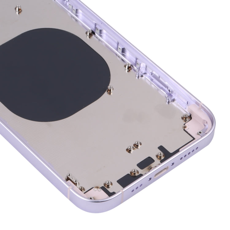 Back Housing Cover with Appearance Imitation of iP14 for iPhone XR(Purple)
