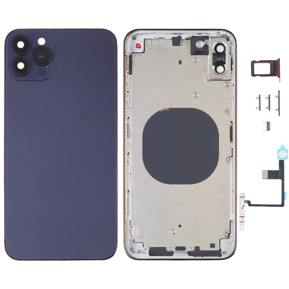 Back Housing Cover with Appearance Imitation of iP14 Pro Max for iPhone XR(Purple)