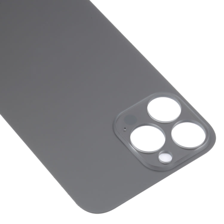 Easy Replacement Big Camera Hole Glass Back Battery Cover for iPhone 14 Pro Max(Black)