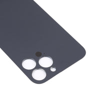 Easy Replacement Big Camera Hole Glass Back Battery Cover for iPhone 14 Pro Max(Black)