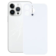 Easy Replacement Big Camera Hole Glass Back Battery Cover for iPhone 14 Pro Max(White)