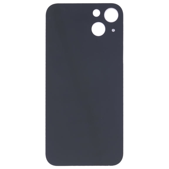 For iPhone 14 Plus Easy Replacement Big Camera Hole Glass Back Battery Cover(Purple)