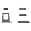 SIM Card Tray + Side Keys for iPhone 14 Pro Max(Black) -  by PMC TechLife | Online Shopping South Africa | PMC TechLife