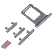SIM Card Tray + SIM Card Tray + Side Keys for iPhone 14 Pro Max (Black)