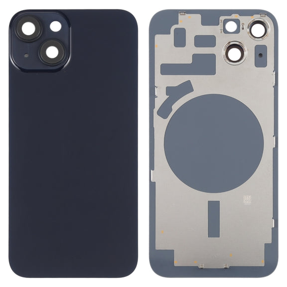 For iPhone 14 Back Housing Cover with Camera Lens(Black)
