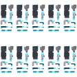 For iPhone 14 Pro 10pcs Mainboard Sponge Foam Pads + Heat Sink Graphite Sticker -  by PMC TechLife | Online Shopping South Africa | PMC TechLife