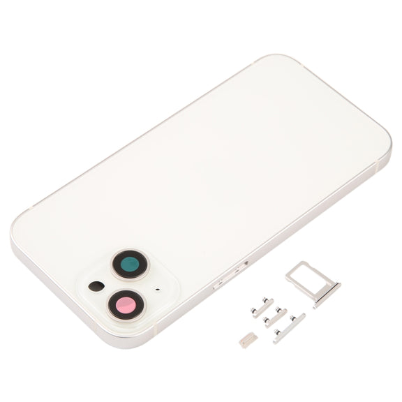 For iPhone 14 Battery Back Cover with Middle Frame / Side Keys(Gold)