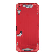 For iPhone 14 Battery Back Cover with Middle Frame / Side Keys(Red)