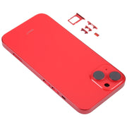 For iPhone 14 Battery Back Cover with Middle Frame / Side Keys(Red)
