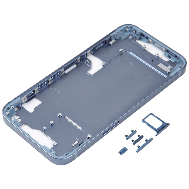 For iPhone 14 Middle Frame with Side Keys (Blue) -  by PMC TechLife | Online Shopping South Africa | PMC TechLife